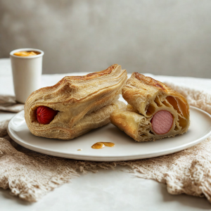 Cachorro folhado grande